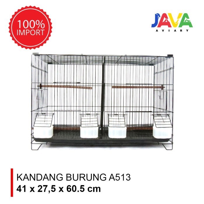 Kandang Besi Burung Sekat Import A513 Kandang Perjodohan