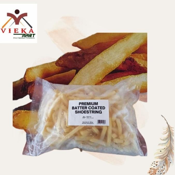 

Batter Coated Shoestring 800Gr | Kentang Goreng | Kentang Beku Original