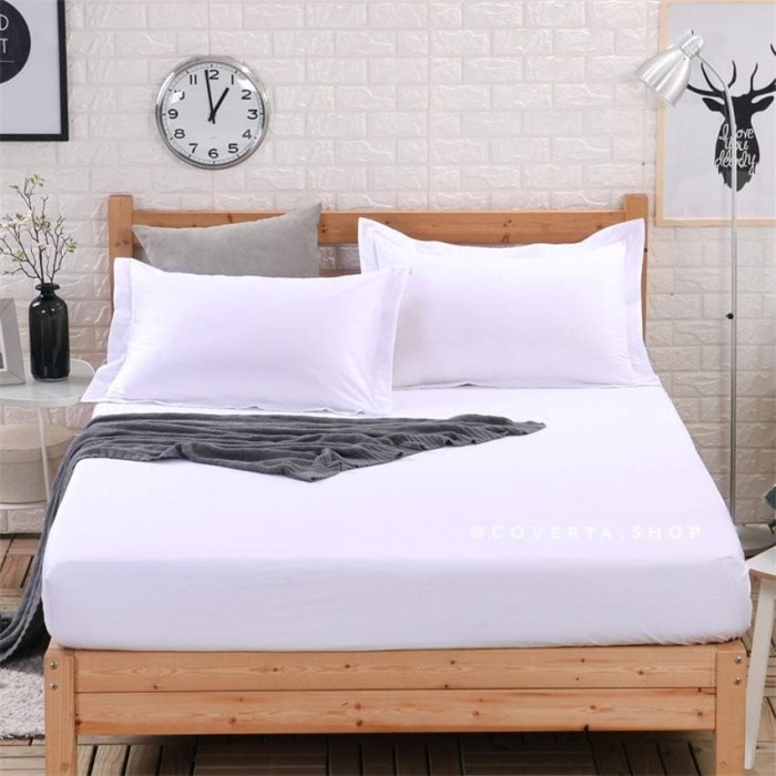Sprei Hotel Putih 160/180/200x200x40cm