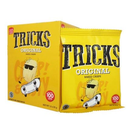 

Tricks Original Snack Kentang [18 Gr /24 Pack X 10 Pcs /1 Karton ] Original