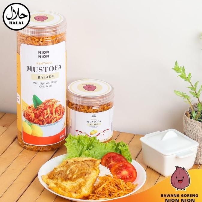 

Kentang Mustofa Balado Kentang Mustofa Kering Pedas Manis Teri Kacang Kentang Goreng 500 Gram - Nion Original