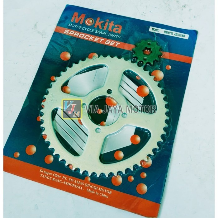 Gir Gear Set Depan Belakang 428 - 50T - 12T Suzuki Tornado Smash Termurah Langka