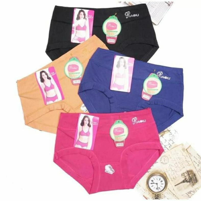 RILA (6PCS)CD CEWEK.CELANA DALAM WANITA PIAOLI 16.KARET LEBAR