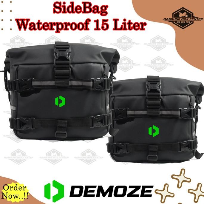 BARU SIDEBAG MOTOR 15 LITER TAS SAMPING MOTOR SIDE BAG TAS MOTOR WATERPROOF ANTI AIR 15L DJKR