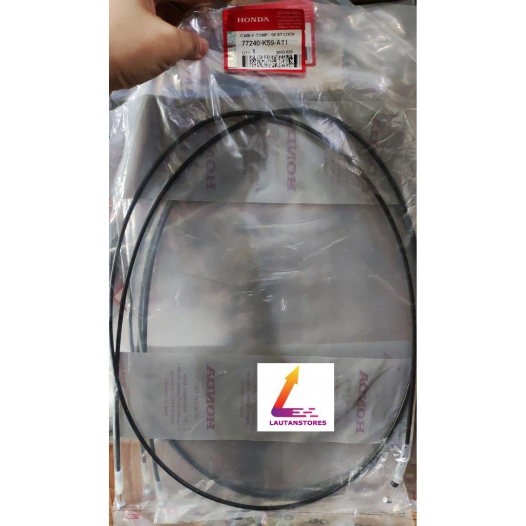 77240-K59-A11 Kabel Kunci Jok Kabel Tali Jok Vario 125 150 Esp Pertama Termurah Langka