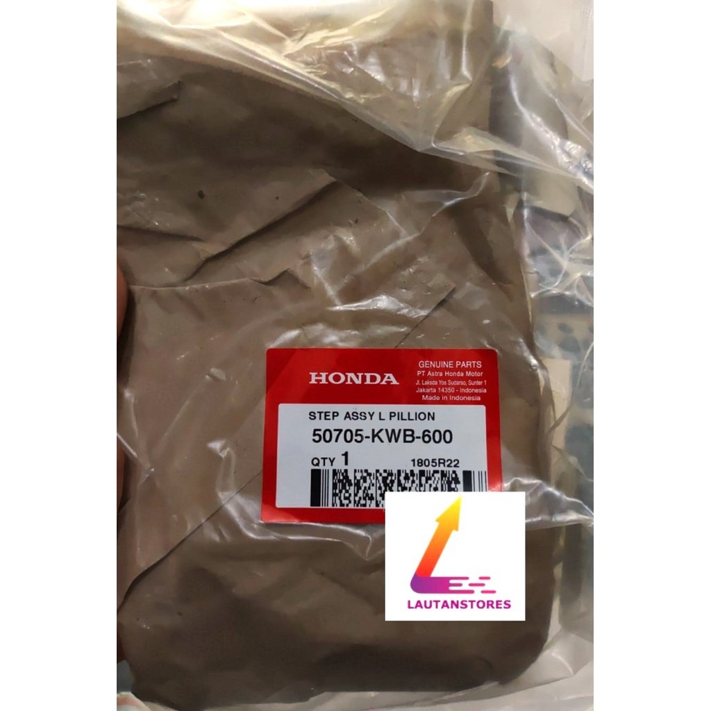 50705-Kwb-600 Step Assy L Pillion Kiri- Honda Blade 110 Kwb,Revo 110 Termurah Langka