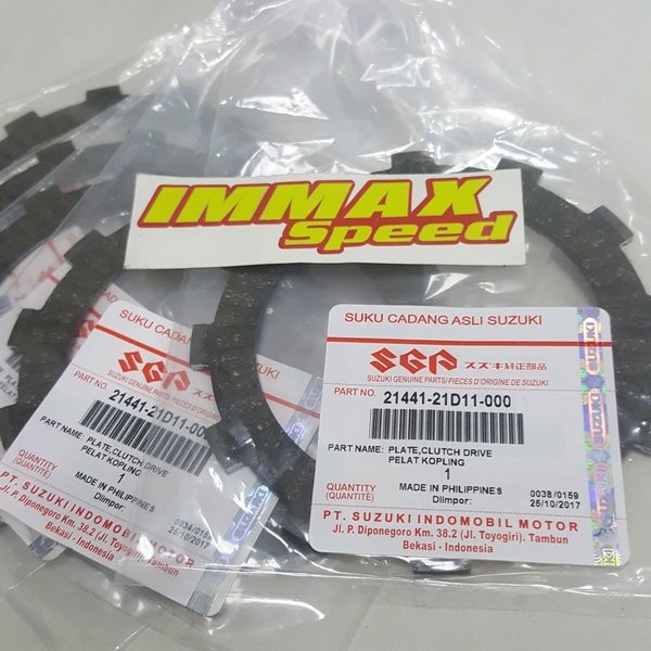 Kampas Kopling Original Sgp Satria Ru 120R 120 R Hiu Lumba Lscm 2T 2Tak 2 Tak 21441-21D11 21441-21D1
