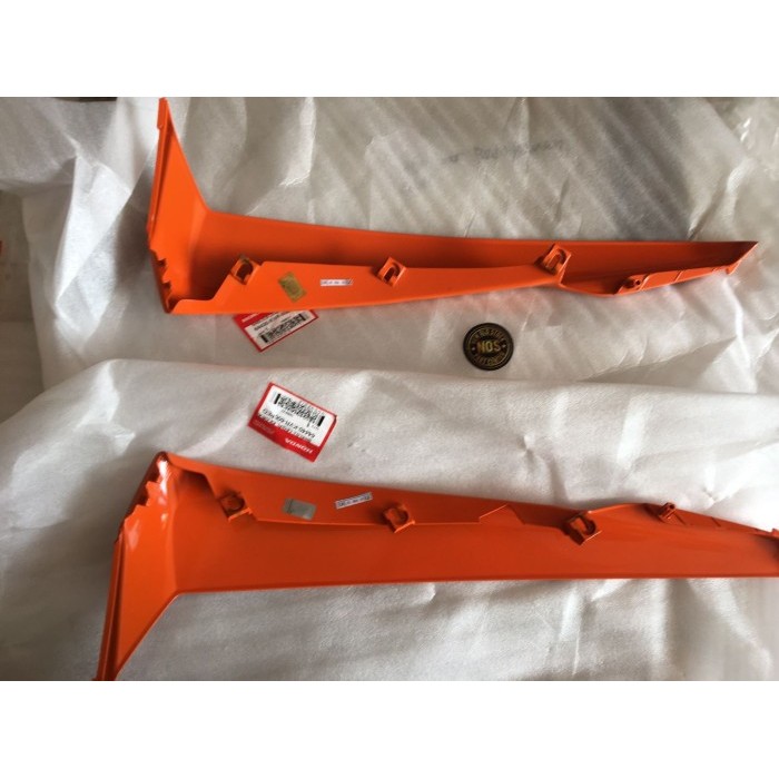 Cover Legshield Sayap Luar Kiri Kanan Honda Revo Lama Karbu Orange Ori Termurah Langka