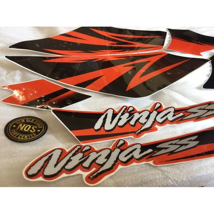 Striping Stripping Sticker Stiker List Body Kawasaki Ninja Ss Orange Termurah Langka