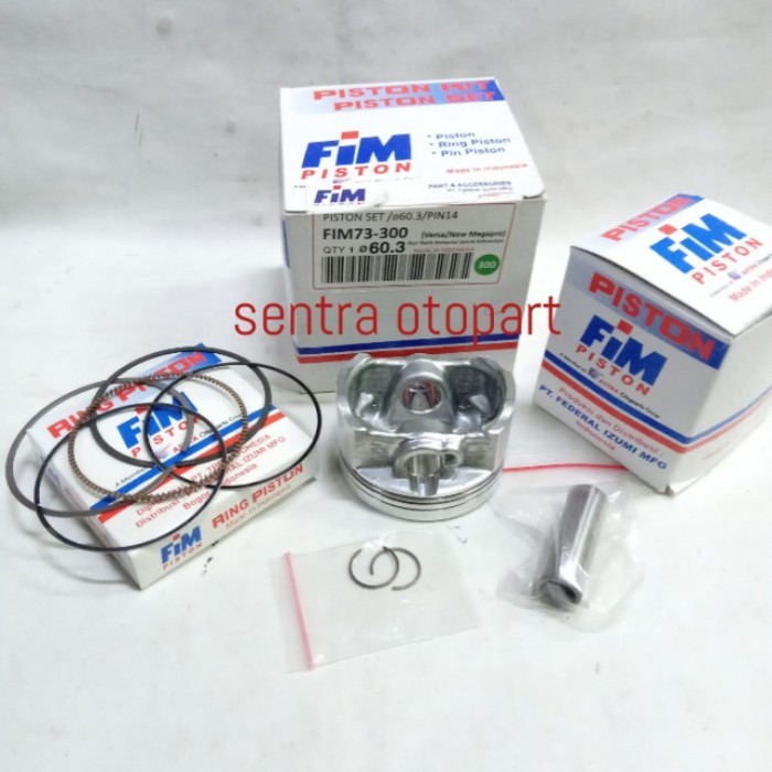 Piston Seher Kit Megapro Monoshok Oversize 300 Original Fim Termurah Langka