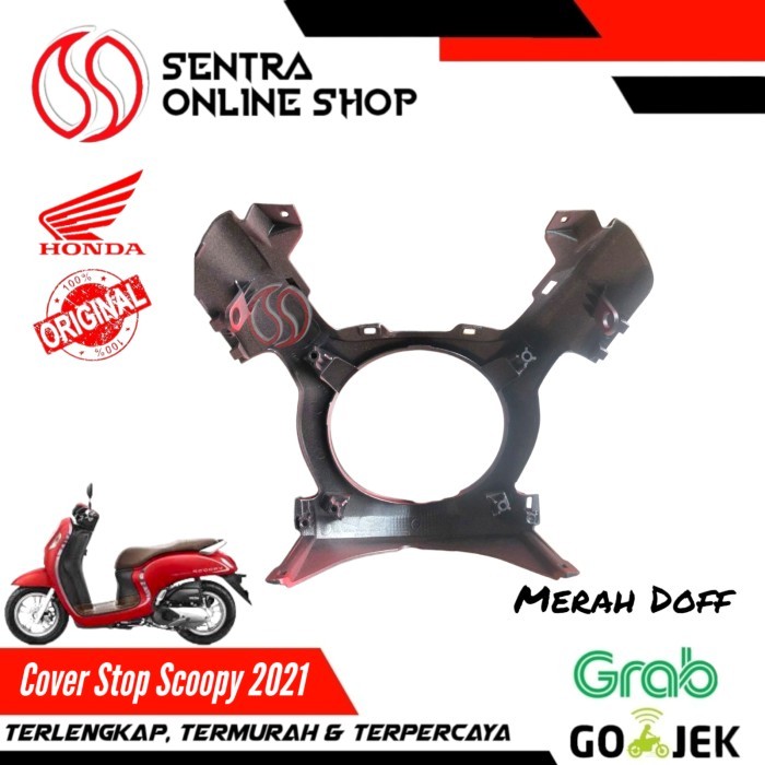 Cover Rr Stop Cover Stop Scoopy 2021 New Merah Doff Dop Original Termurah Langka