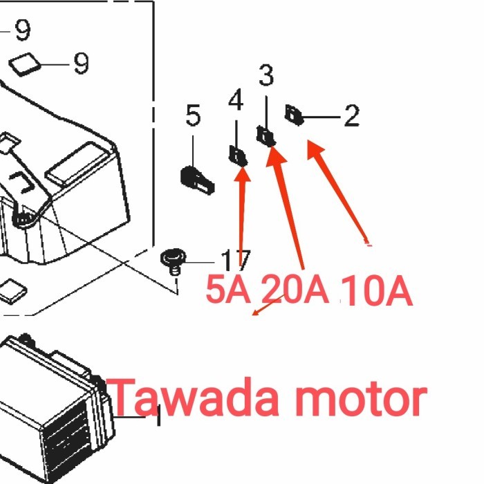 Paket Isi 3Pcs Fuse Sikring Honda Genio Termurah Langka