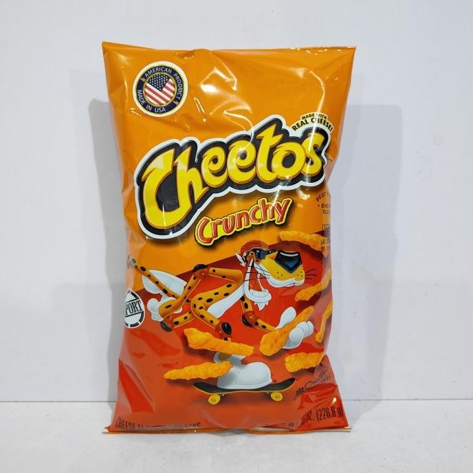 

READY STOCK CHEETOS CRUNCHY CHEDDAR JALAPENO FLAMIN HOT SNACK IMPORT USA 226GR !!!!!