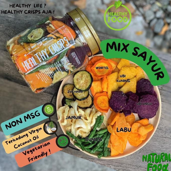 

READY STOCK HEALTHY CRISPS - MIX SAYUR !!!!!
