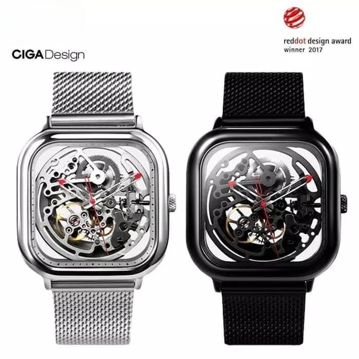 Ciga Holllow Out Design Automatic Mechanical Watch