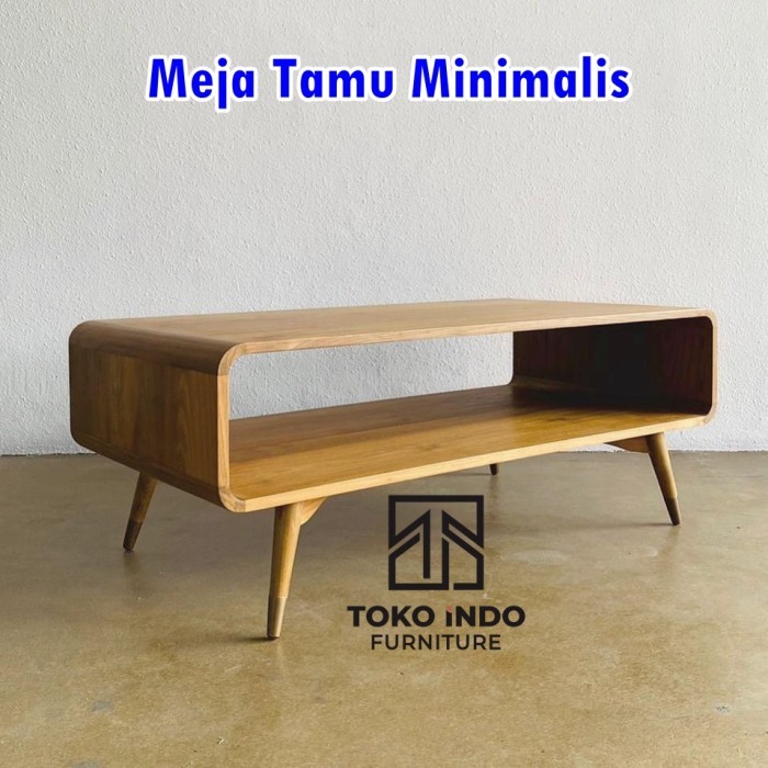 Meja Tamu Minimalis Kayu Jati, Meja Tamu Retro Kayu Jati