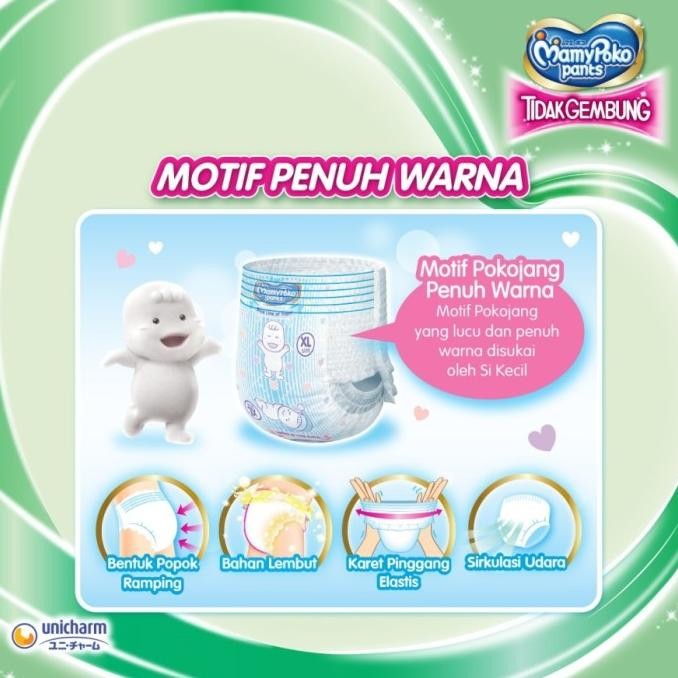 || PROMO POPOK BAYI / PAMPERS ~`~ MamyPoko Pants X-tra Kering Slim Tidak Gembung - XXL 34 - Popok Ce
