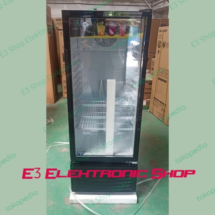 Display Cooler Showcase Rsa Agate 200 Kulkas Kaca Pendingin Minuman