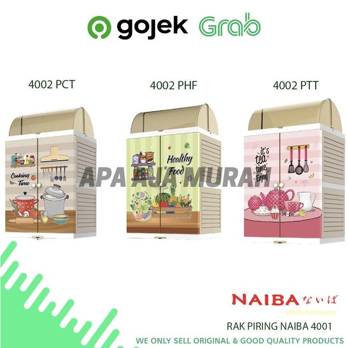 Rak Piring Naiba 4001 / Lemari Plastik Naiba 4001 / Rak Piring Murah Shopgendis_