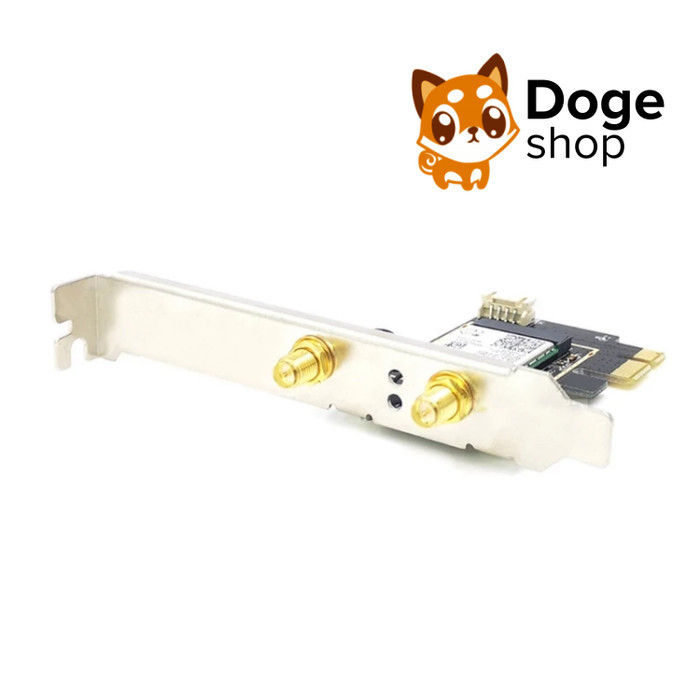 Terbaru Ngff M2 To Pcie + Paket Antenna Wireless Network Wlan Card Adapter Board Bluetooth Ax210