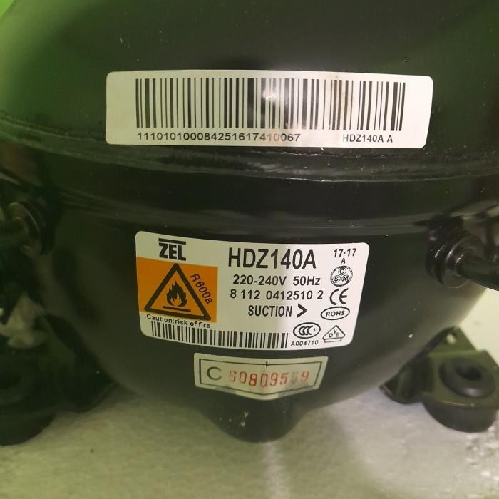 KOMPRESOR KULKAS FREEZER MIDEA HDZ140A R600A ORIGINAL 1/6 PK 220-240V