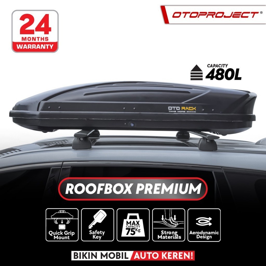 TERLARIS Otoproject - Roof Box Otorack Premium Box Bagasi Atas Mobil