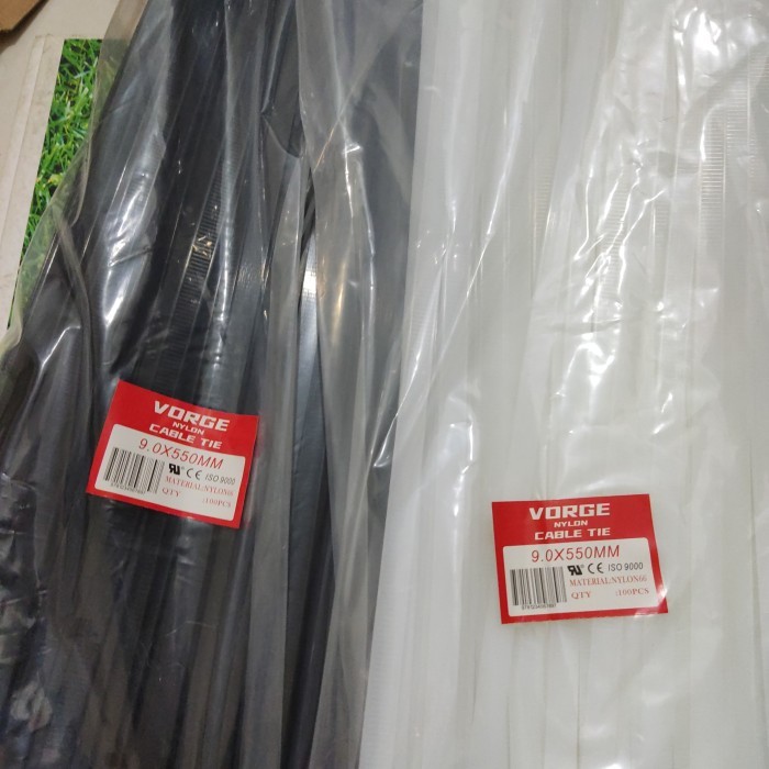 

TERLARIS! kabel Ties Cable PENGIKAT VORGE 9 x 550MM 55cm 9mm X 550 mm 55 CM