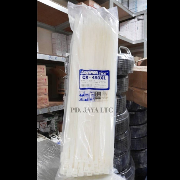 

Sigma Kabel Ties 45cm CS-450XL-Pengikat Kabel 4.8m/m-Cable Ties 100pcs