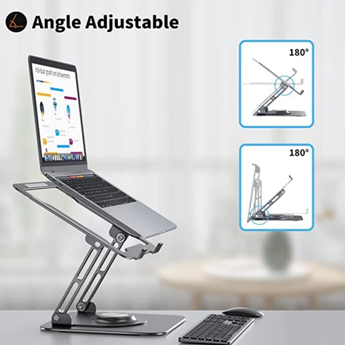 Tripledi Laptop Holder Macbook Stand Aluminium Desktop Pos Meja Kasir