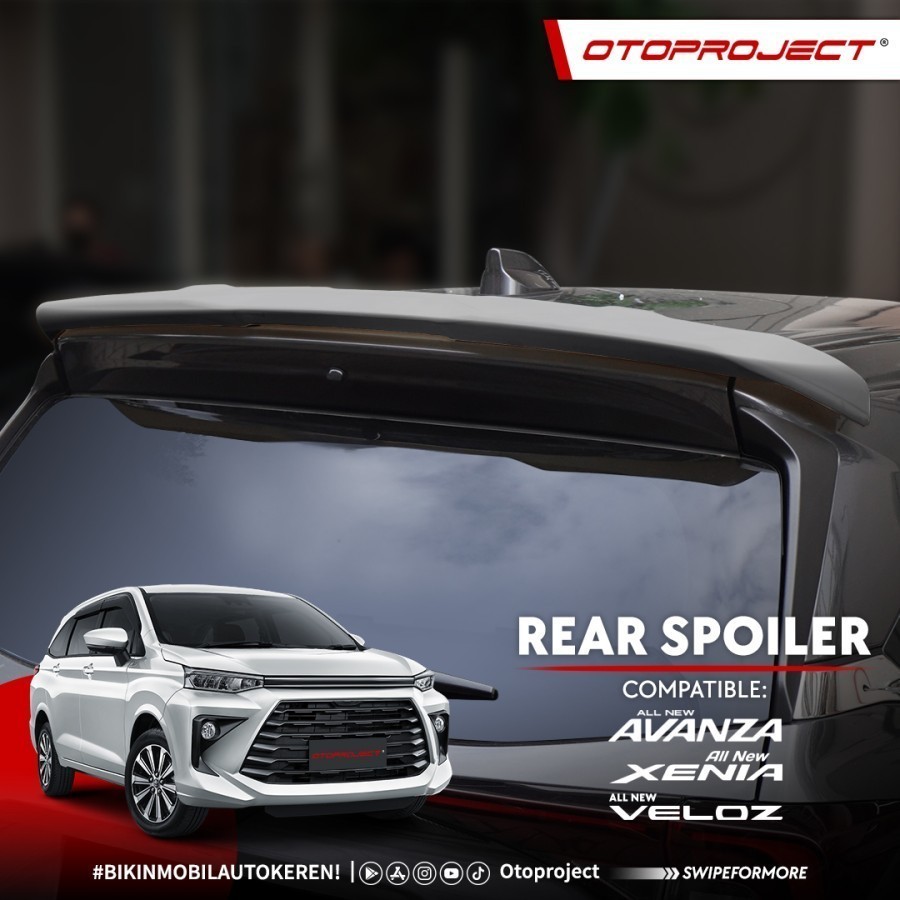 Otoproject - Rear Spoiler A.N Avanza / Xenia 2022 White | Spoiler Belakang Avanza / Xenia 2022