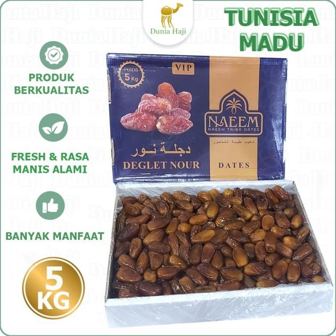 

Kurma Tunisia Madu 5Kg /Dus Kurma Tunis Madu Basah Fresh Original Shop_Mandah