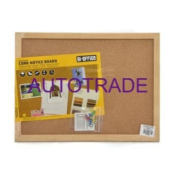 

BI-SILQUE CORK PIN BOARD / PAPAN MADING KAYU FIBRE 60X45CM SERBAGUNA
