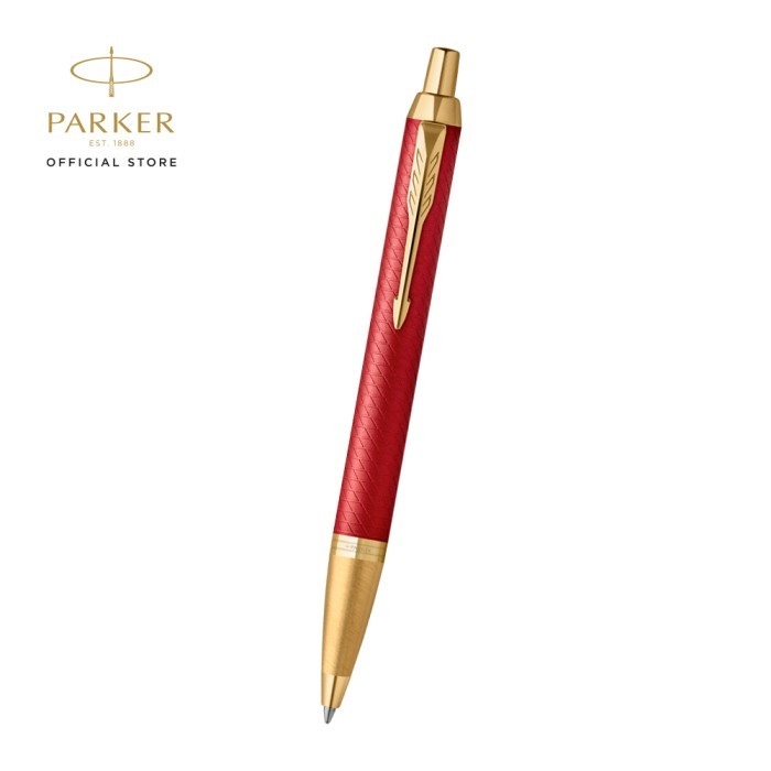 

PARKER IM PREMIUM RED GOLD TRIM BALLPOINT