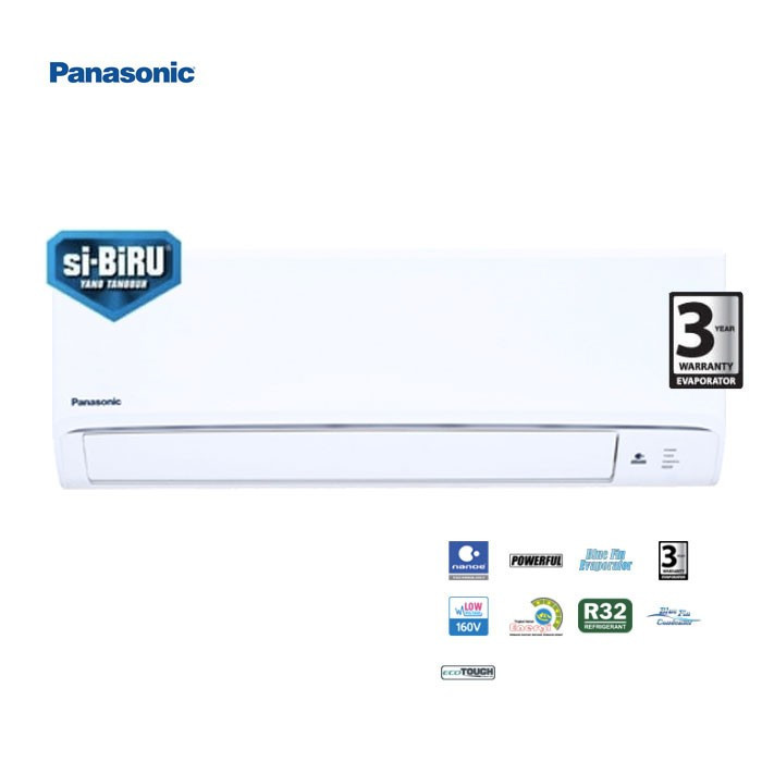 Panasonic Air Conditioner / AC 1PK PN9WKJ With Blue Fin dan Nanoe