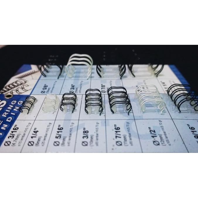 

Promo Ring Jilid Kawat Spiral TOPAS Wire Ring Binding Ukuran 9/16 - A4 COD