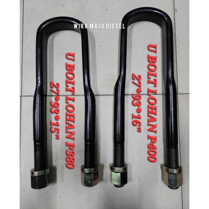 U Bolt Behel Pengunci Per Belakang 27X93X400 Hino Lohan Tronton Terlaris