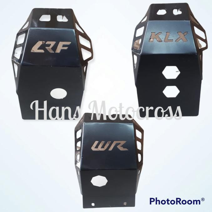 ready tutup mesin plat besi/cover engine untuk klx 150 crf 150 wr 155