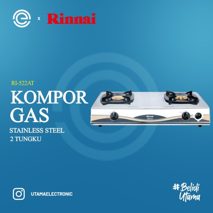 RINNAI Kompor Gas 2 Tungku RI-522AT