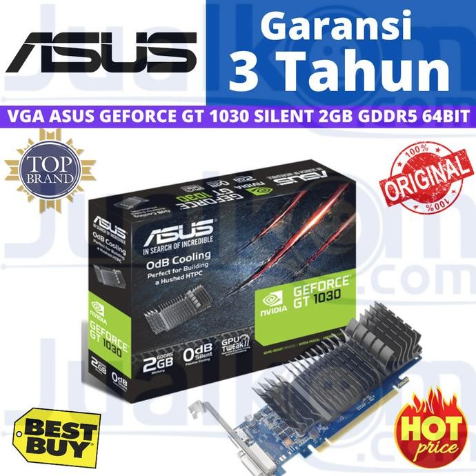 BARU VGA ASUS GEFORCE GT1030 GT 1030 SILENT 2GB GDDR5 GT 1030 NVIDIA