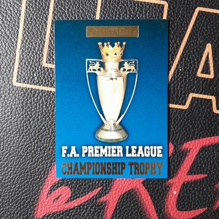 TERBARU epl trophy premier league championship trophy topps merlin collection premier gold 96/97