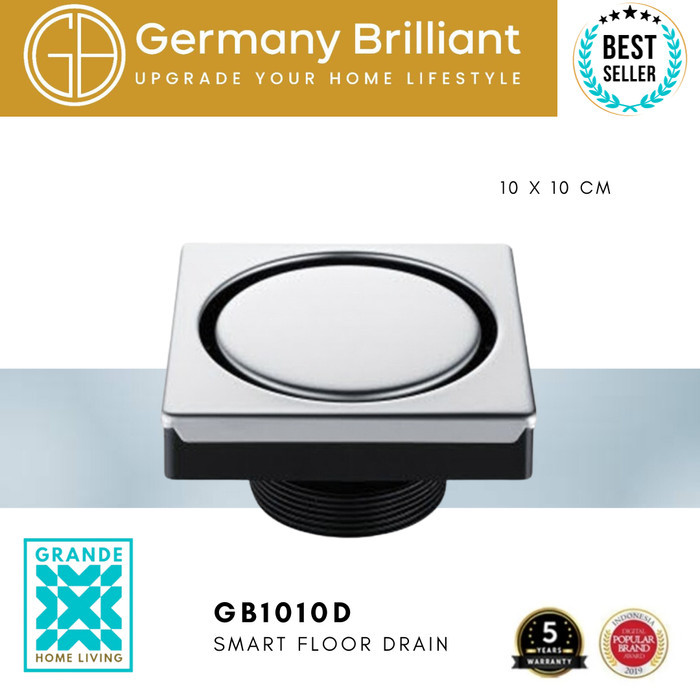 TERLARIS Floor Drain / Saringan Lantai Germany Brilliant GB1010D