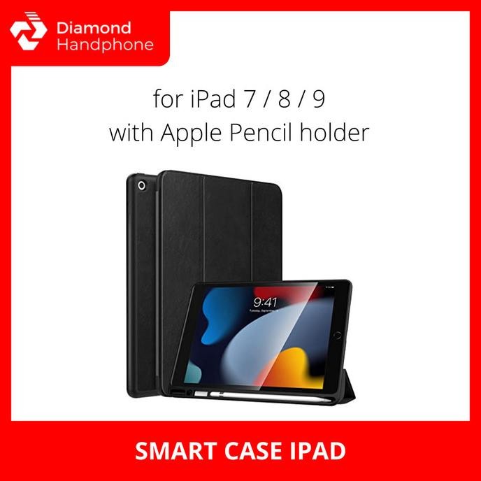 

Terlaris Smart Case Ipad 7 / 8 / 9 With Apple Pencil Holder Ready Stok