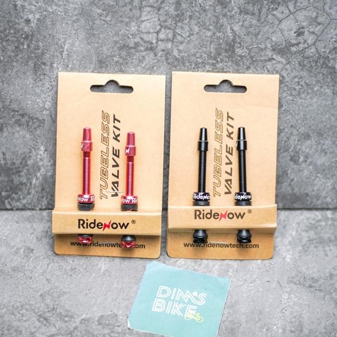 Tubeless Valve RIDENOW Pentil Tubeless Sepeda Roadbike Mtb Presta Tubeless Air Valve