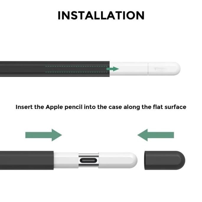 

Terlaris Ahastyle Pt65-3 Silicone Case Cover Apple Pencil Usb-C - Casing Cover Apple Pen Type-C Version Series Fit Softcase Soft Magnetic Magnet Support Original Ready Stok