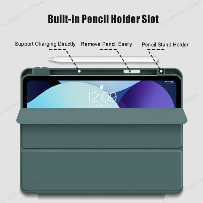 

Terlaris Ipad Pro 11 M4 M2 M1 Ipad Air 6 Air 11 M2 2024 Ipad Air 5 4 Autolock Filp Cover Slot Pencil Case Ready Stok