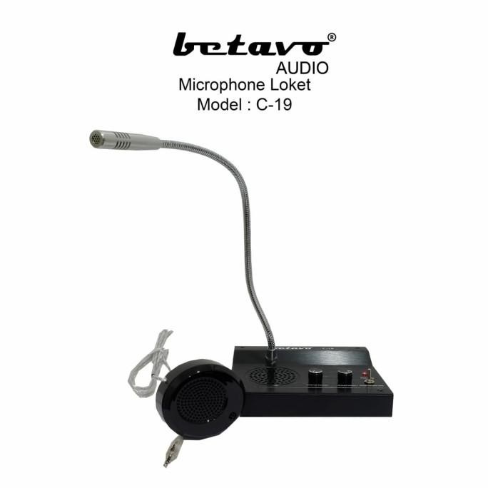 MIC LOKET / KASIR SPEAKER 2 ARAH BETAVO C 19 ORIGINAL Terlaris