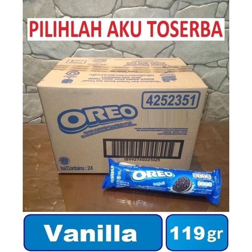 

READY STOCK BISKUIT OREO SANDWICH VANILLA ROLL 133 GR - ( HARGA 1 KARTON ISI 24 ) !!!!!