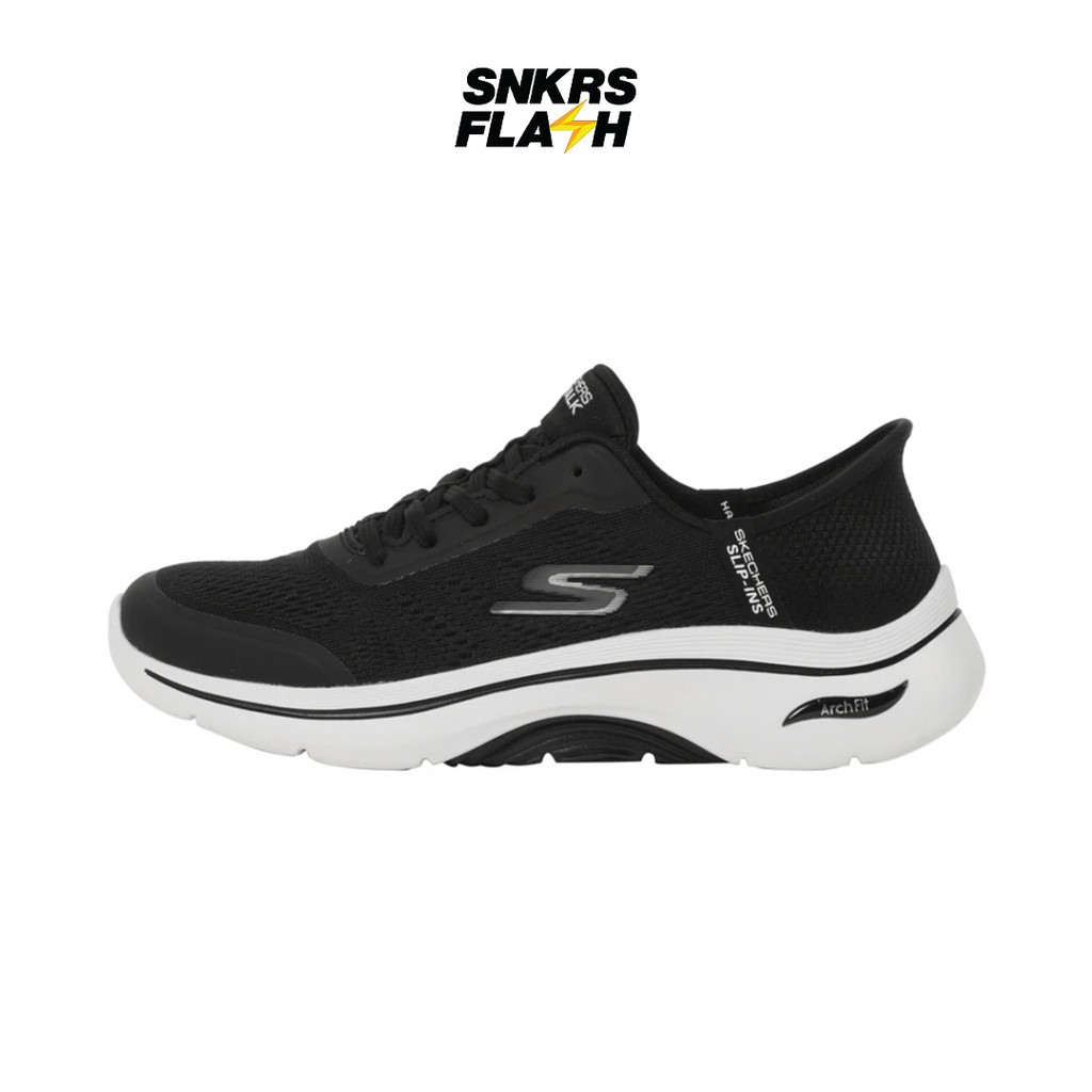 SKECHERS Go Walk Arch Fit 2 Black White Sepatu Casual Wanita - 125319BKW - Size 36