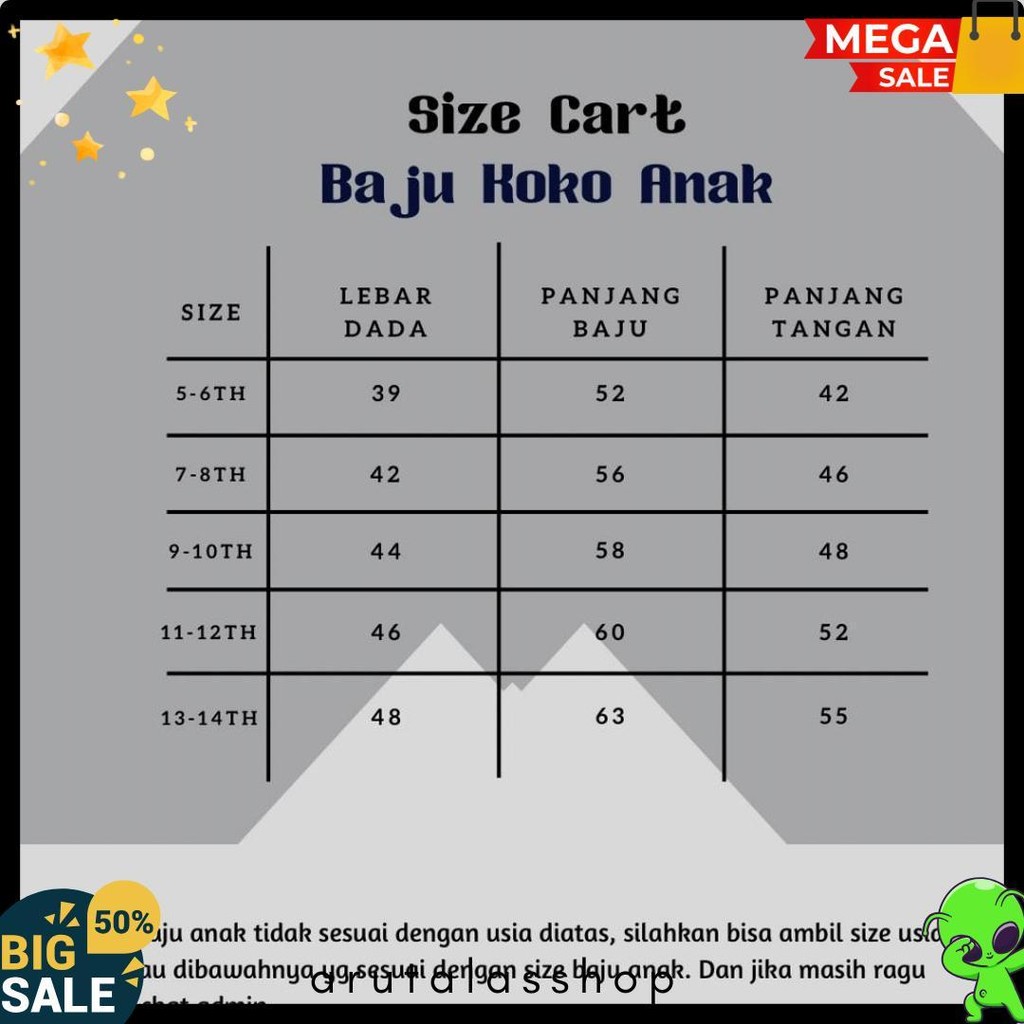 Baju Koko Anak Laki Laki Lengan Panjang Kemko Mh Anak Laki Laki Umur 5-14 Tahun Diskon