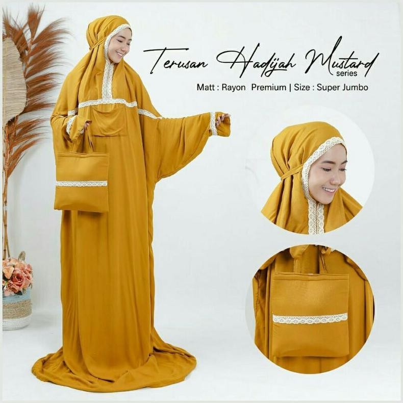 Berkah Sale Mukena Khadijah/Mukena Terusan/Mukena Terbaru/Mukena Terlaris/Mukena Rayon Cod